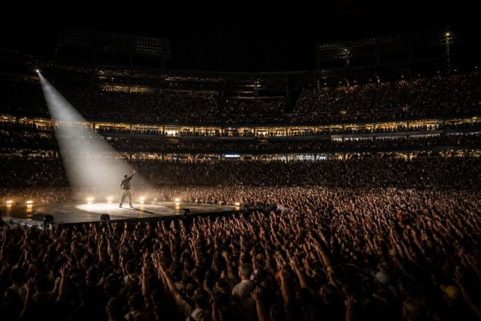 magicmoments_jay-z-s-yankee-stadium-run-brings-out-beyonc-pharrell-eminem Jay-Z’s Yankee Stadium Run Brings Out Beyoncé, Pharrell, Eminem, and More